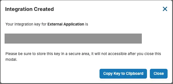 Copy API Key